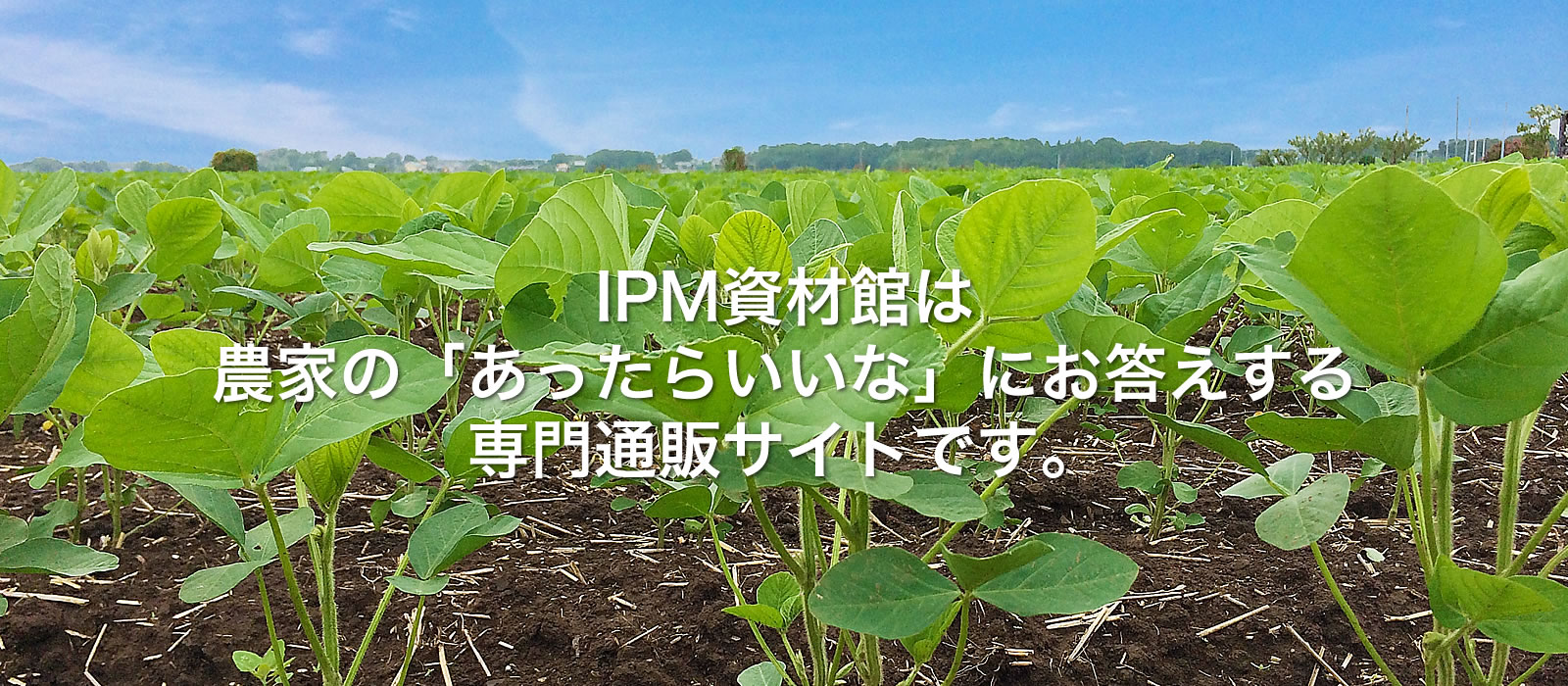 IPM資材館は 異常気象にも負けない差別化出荷を可能にする 専門通販サイトです。